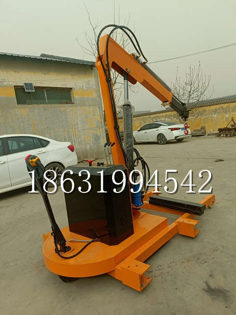 尚义县自卸车厢随车吊 自制轮式四不像起重机 四驱平板吊 5吨 贵盛